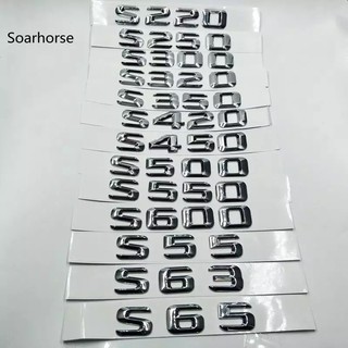 Nhãn Dán Logo Soarhorse Cho Mercedes Benz S Class W220 W221 S220 S250 S300 S320 S350 S420 S450 Chữ Cái Phía Sa