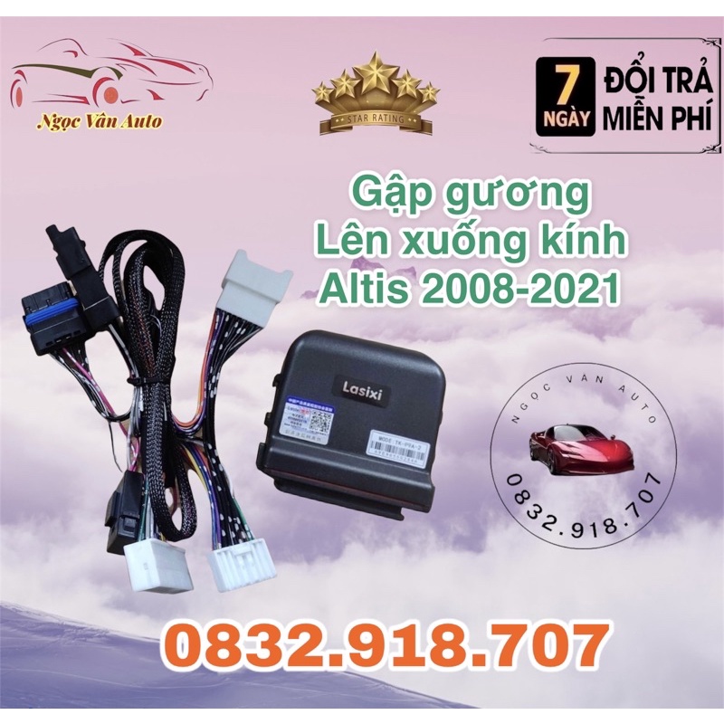 Tự động gập gương lên xuống kính Altis 2008 - 2023 Hãng Lasixi