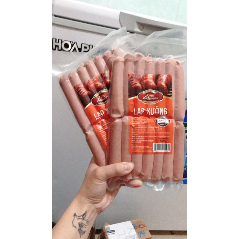 Lạp xưởng đông phương 28c/lạp xưởng lacusina 28c siêu thơm ngon; món ăn vặt hấp dẫn