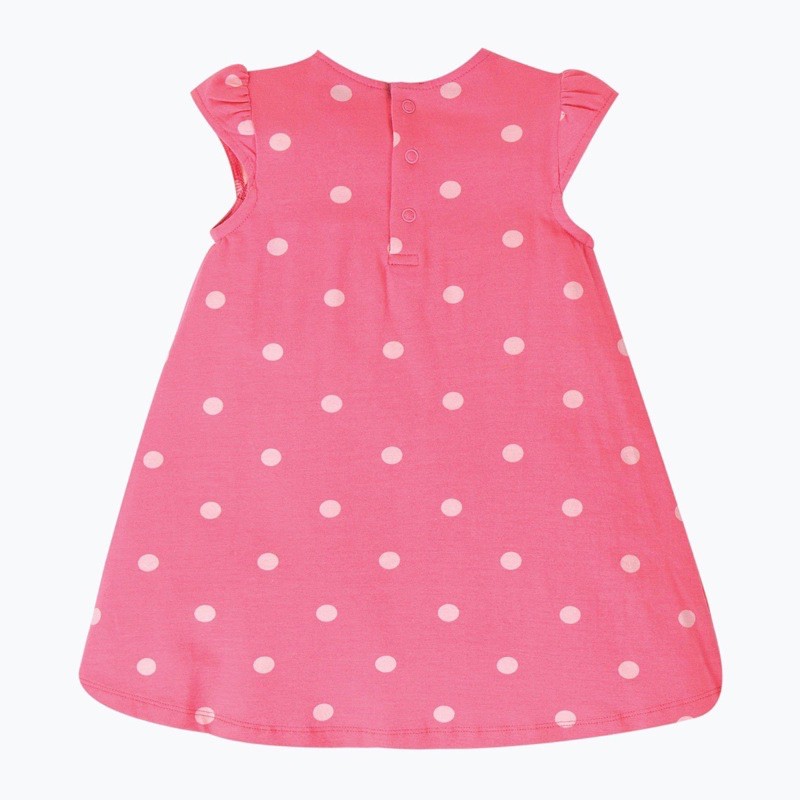 Váy babydoll cộc tay chấm bi hồng Little Maven 2-7Y