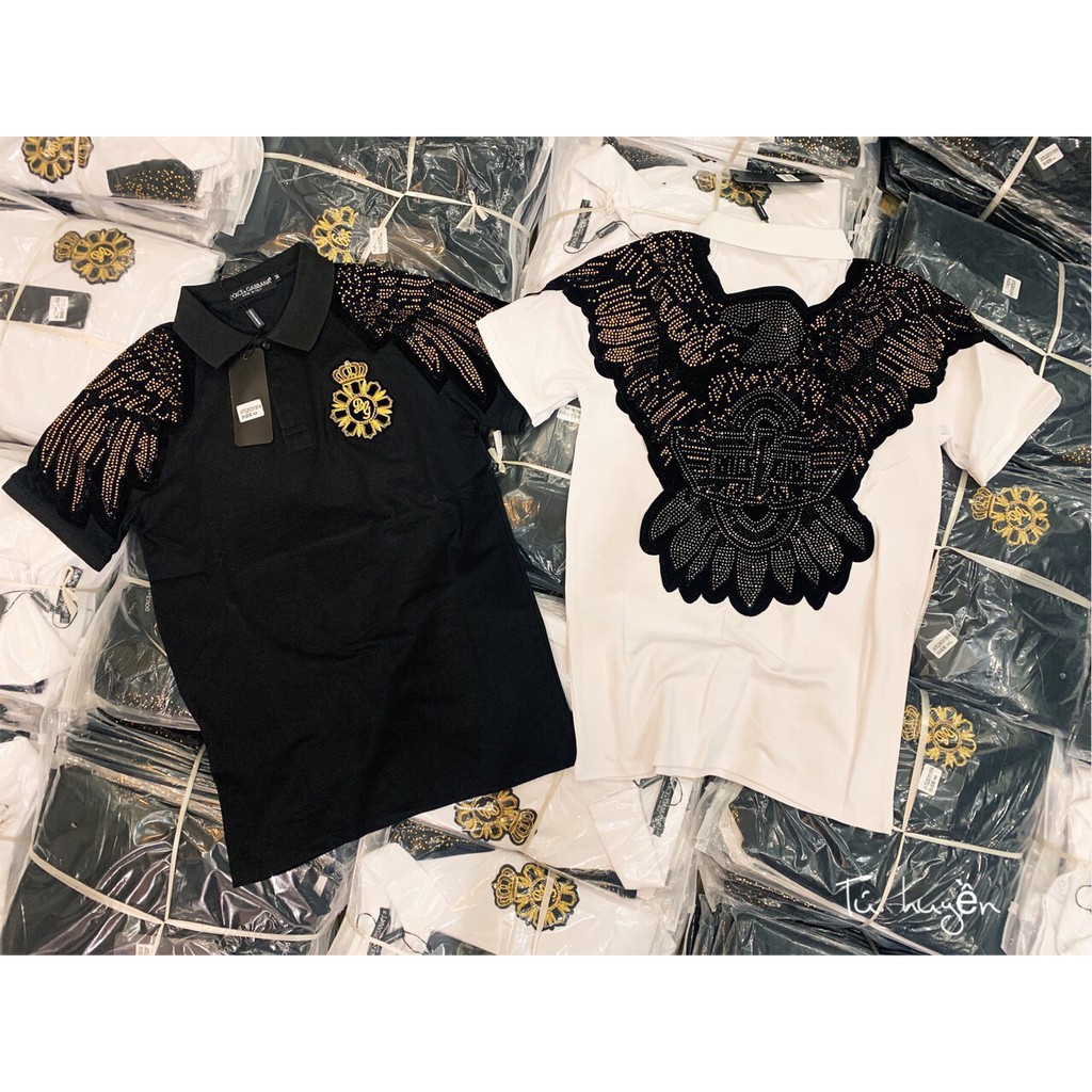 ÁO Polo nam thêu đính đá đại bàng hot nhất 2020