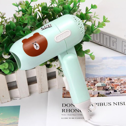 Mấy sấy tóc mini hình thú cho bé, thiết kế gấp gọn