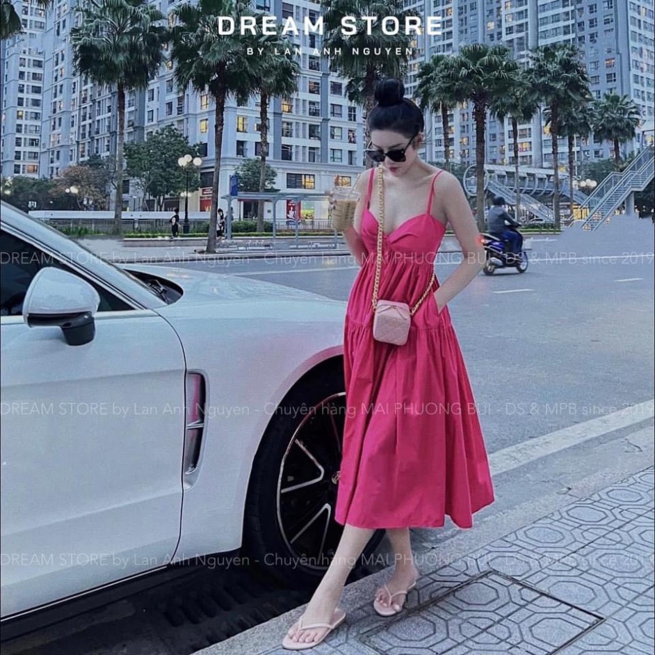 đầm maxi 2 dây dáng cao cup ngực closet, váy 2 dây đi biển , mặc ở nhà bầu bí thoải mái hàng đẹp trendy - nội y xanh