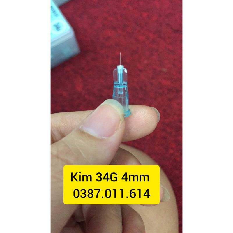 [Lẻ 1 cây] Đầu kim tiêm Nano 34G 4mm