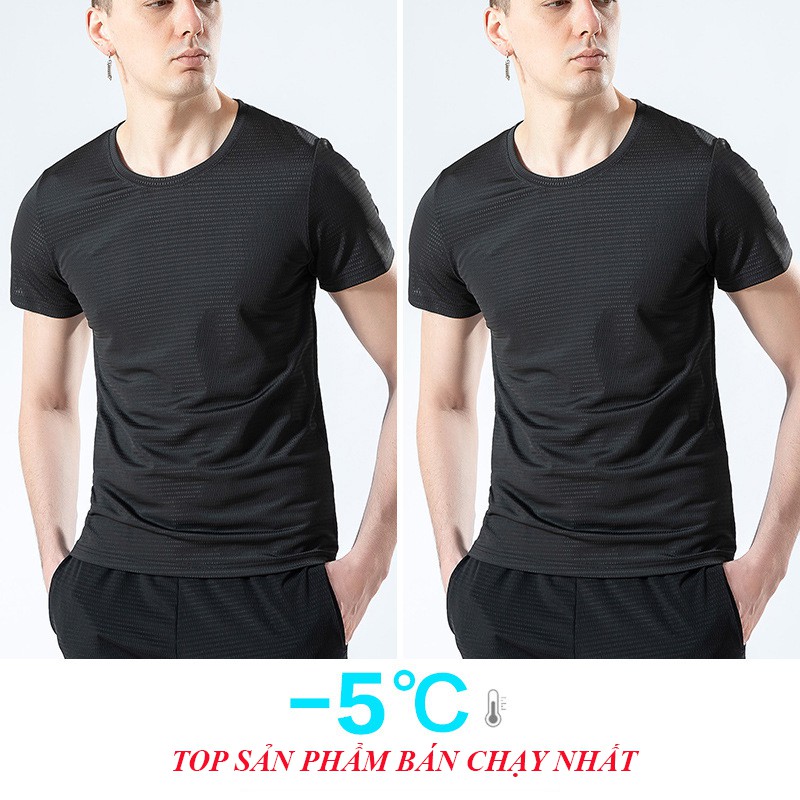 [KHÔNG XỊN, HOÀN TIỀN] Áo thun nam,ngắn tay, cổ tròn, lụa lưới thông hơi thoáng khí, áo lót nam thể thao, áo tập Gym | BigBuy360 - bigbuy360.vn