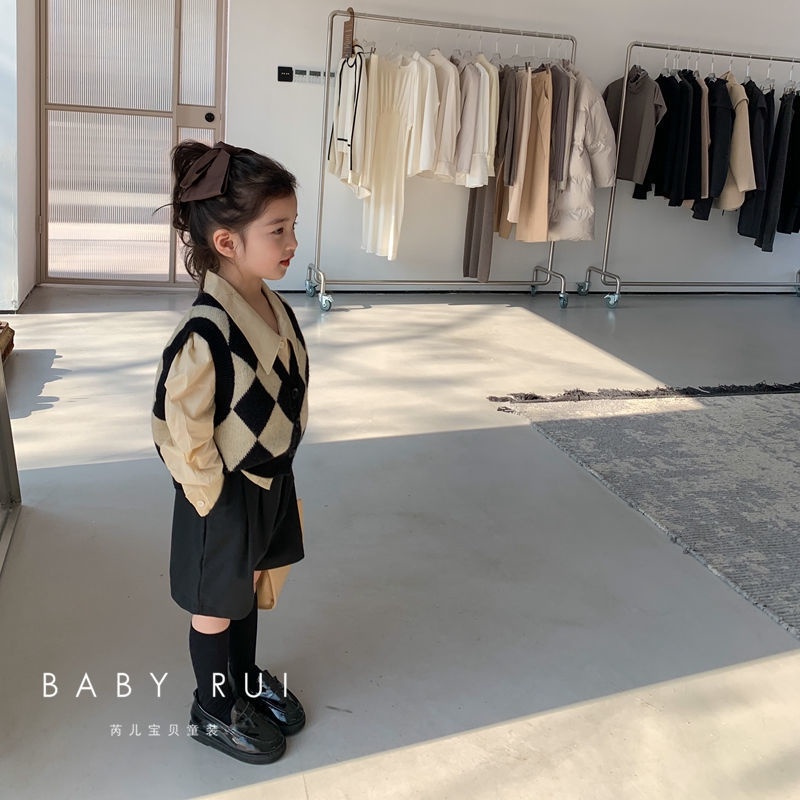 Áo Cardigan Dệt Kim Phong Cách Hàn Quốc Thời Trang Xuân Thu Mới Cho Bé Gái