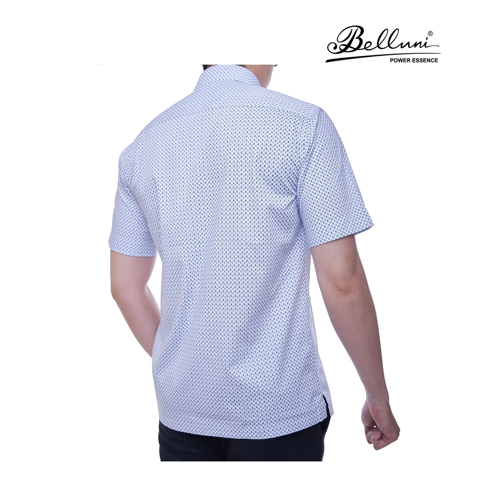 Áo sơ mi nam ngắn tay BELLUNI vải sợi tre thoải mái thanh lịch - ABN.BPS.BE.219.B