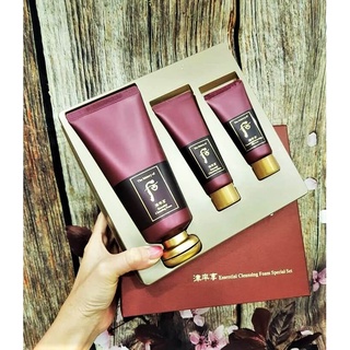 Set sữa rửa mặt whoo đỏ essential foam special set 3 sản phẩm