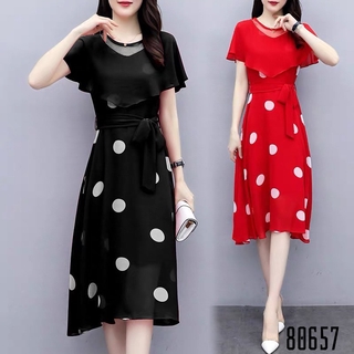 Đầm xòe lụa ,kèm áo choàng voan có nút gài siêu hot