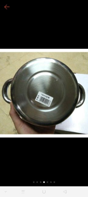 Xả kho giá sốc_xoong inox 304 k rỉ_dày dặn_size 16cm_đun được trên mọi loại bếp