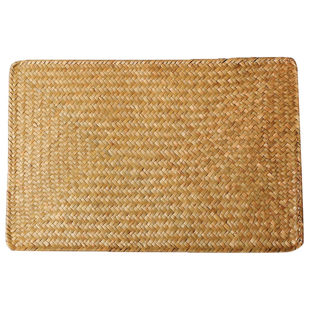 Nhật bản-phong cách dệt bảng Mat placemat nhà tự nhiên làm bằng tay rơm bảng Mat chịu nhiệt có thể giặt Retro cốc cà phê Mat bền placemats okase