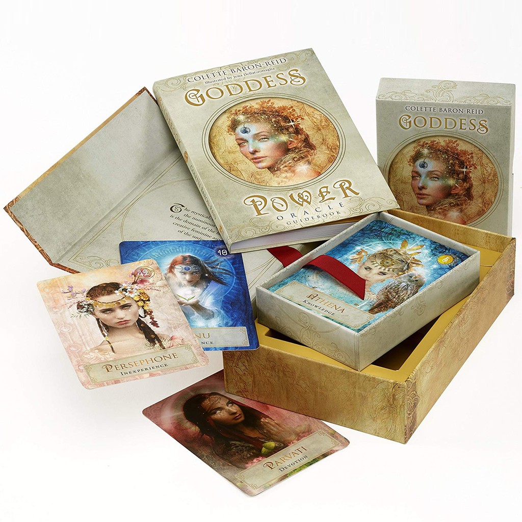 Bộ Bài Goddess Power Oracle - Deluxe Keepsake Edition  - Bài Gốc Authentic Chính Hãng 100%