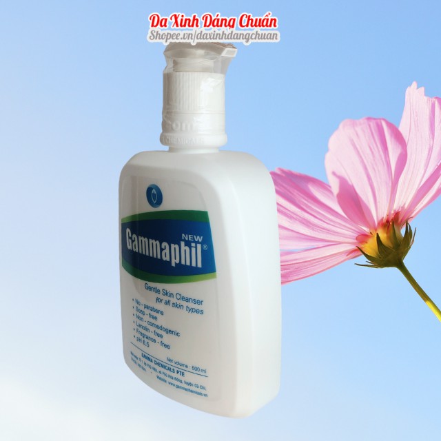 Sữa Rửa Mặt GAMMAPHIL 500ml Làm Sạch Da và Dưỡng Da Cao Cấp - Da Xinh Dáng Chuẩn