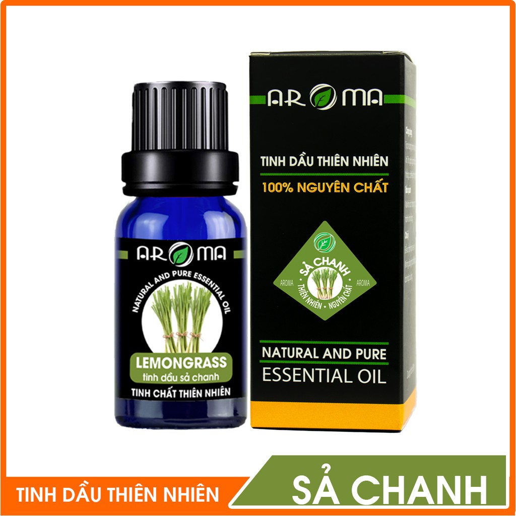Tinh dầu Sả chanh Lemongrass AROMA tinh dầu thơm phòng đuổi muỗi khử mùi