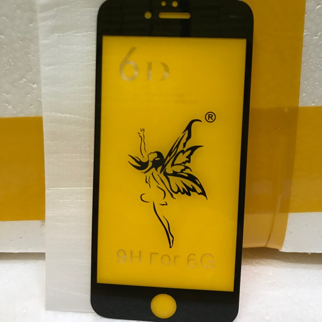 Kính cường lực full màn 6D cô gái dành cho 6G/ 6 plus ( tặng kèm giấy lau )