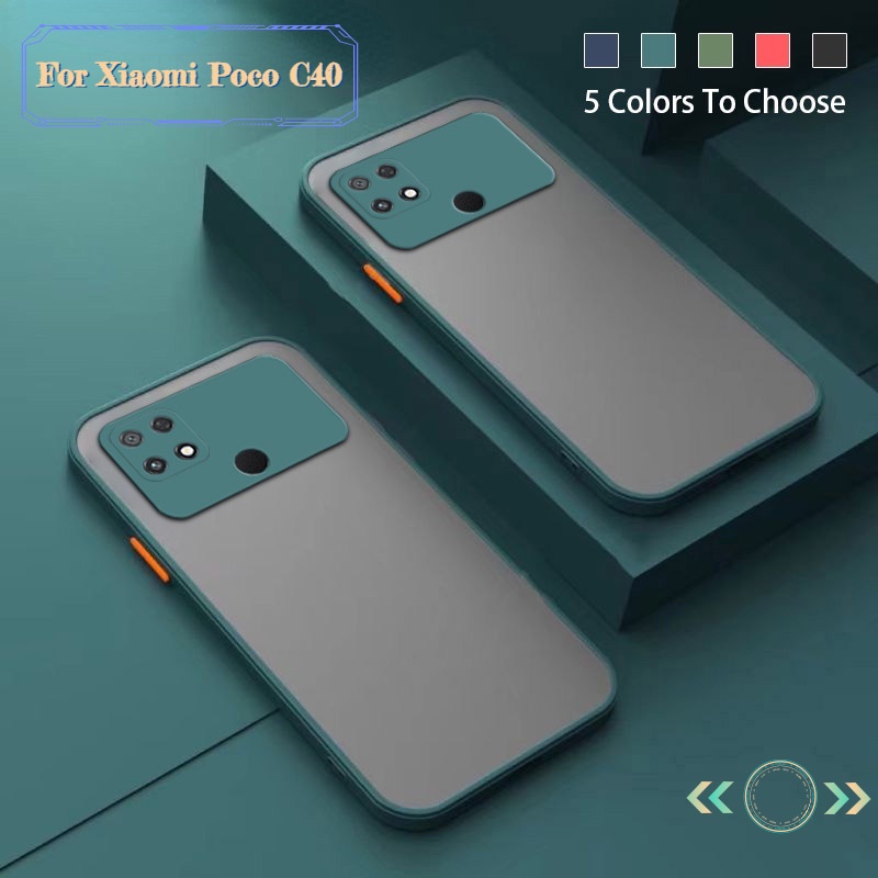 Ốp Điện Thoại Silicone Mềm Chống Sốc Bảo Vệ Ống Kính Máy Ảnh Cho Xiaomi Mi Poco C40 PocoC40