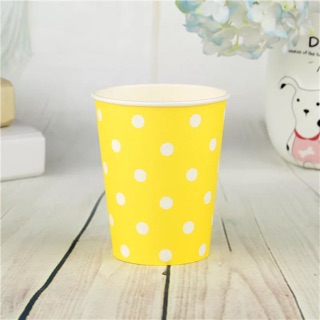 Sét 10 cốc giấy chấm bi