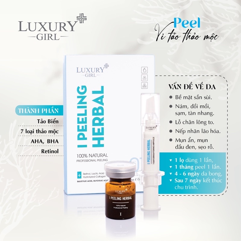PEEL DA VI TẢO THẢO MỘC LUXURY GIRL