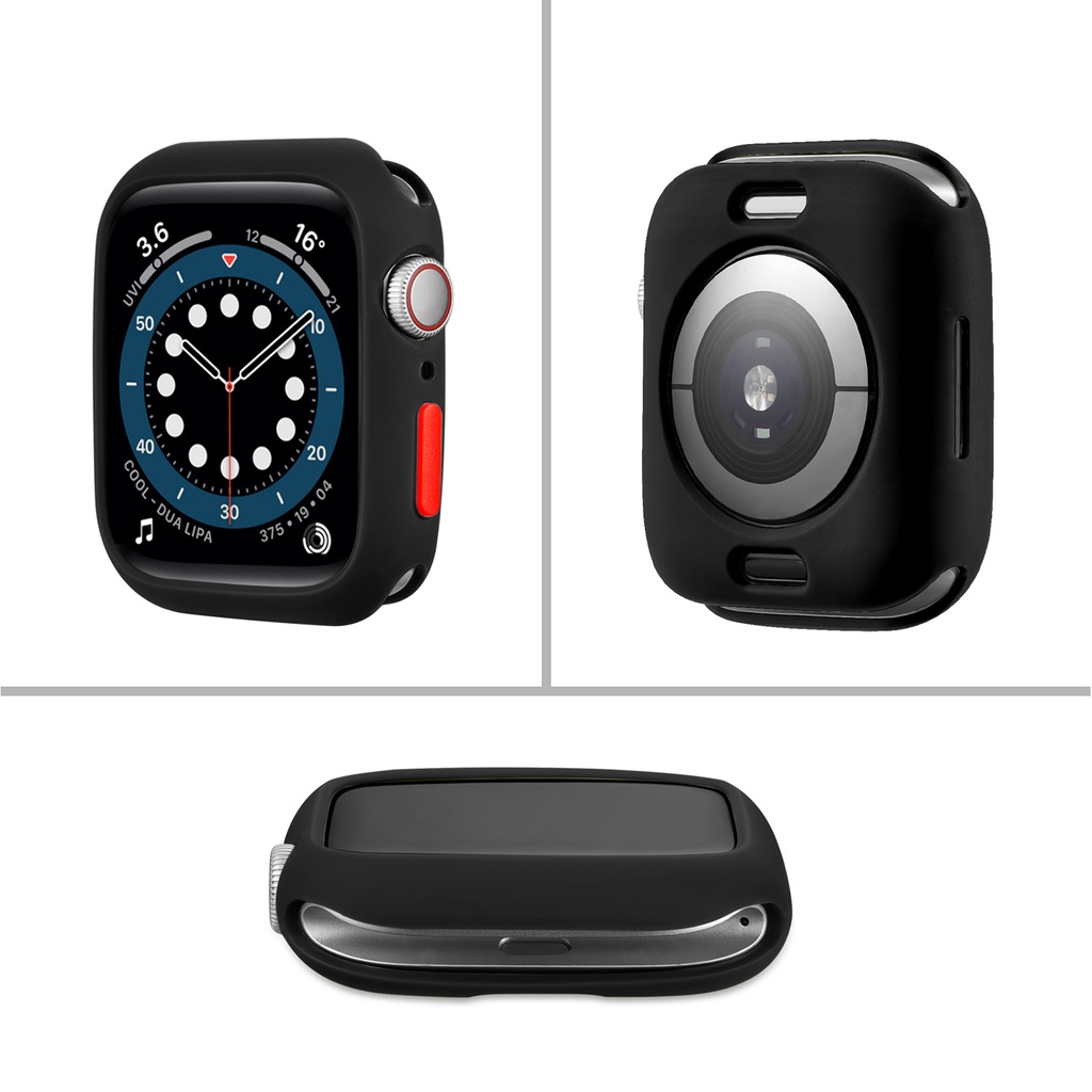 Ốp Nhựa TPU Mềm Có Nút Màu Sắc Cho Đồng Hồ Thông Minh Apple Watch Series 7 / 41mm / 45mm