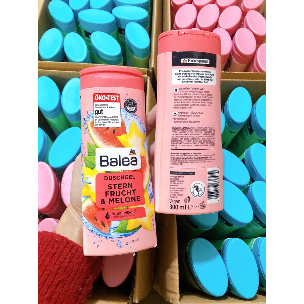 Sữa tắm Balea Duschgel Stern Frucht & Melone hương trái cây 300ml