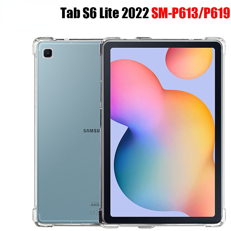 Ốp Máy Tính Bảng TPU Silicon Trong Suốt Có Túi Khí Cho Samsung Galaxy Tab S6 Lite 2022 SM-P613 SM-P619