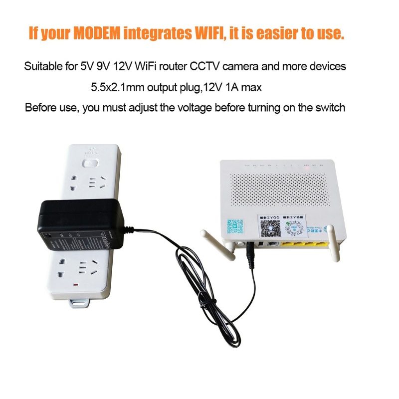 Pin sạc 5000mAh 5V 9V 12V DC UPS cho bộ phát wifi