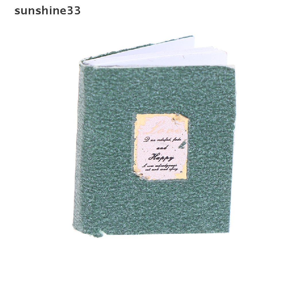 SU 4pcs/set 1/12 Dollhouse Miniature Classic Colorful Books Model Scene Accessories n