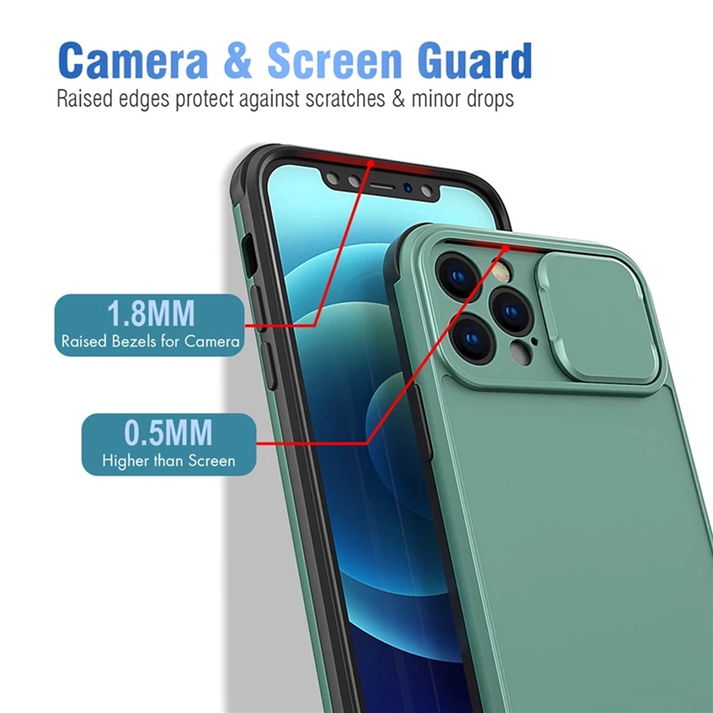 Ốp điện thoại chống sốc bảo vệ camera thích hợp cho iphone 11 12 pro max 8 + 7 plus xr xs max x xs se 2020 12