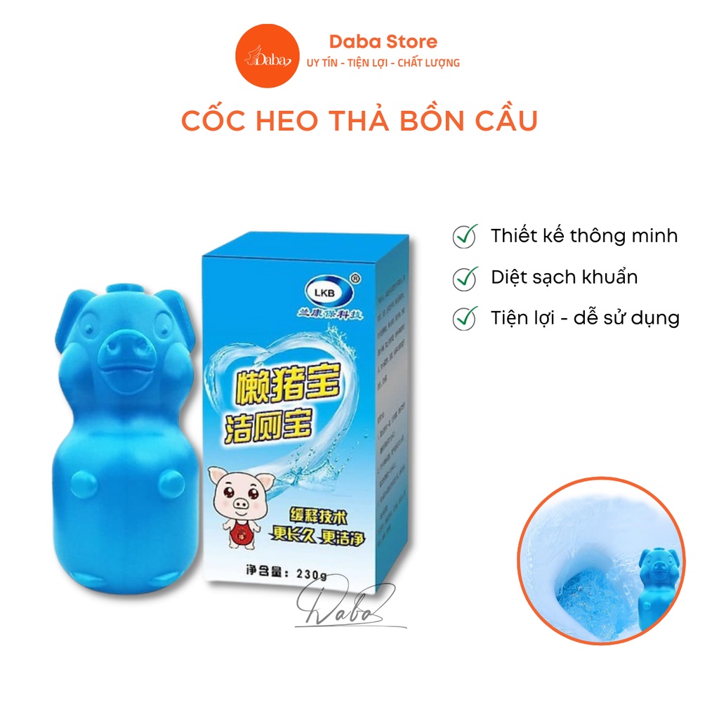 Thả bồn cầu Hình Con Heo hương thơm dịu nhẹ , cốc thả bồn cầu diệt khuẩn