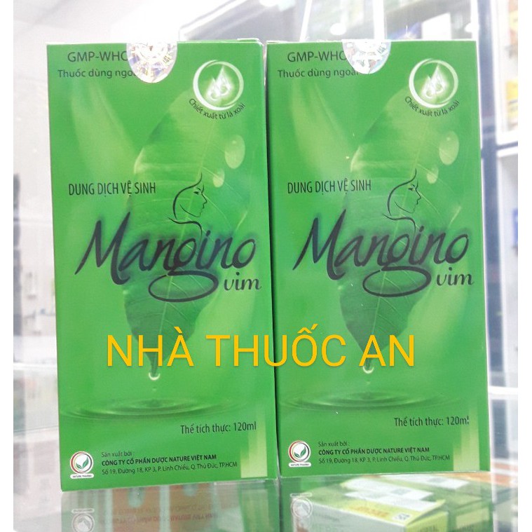 Dung dịch vệ sinh phụ nữ Mangino vim 120 ml