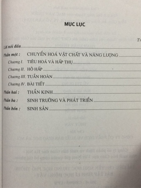 Sách - Tài liệu chuyên Sinh học THPT Bài tập Sinh lí Động Vật