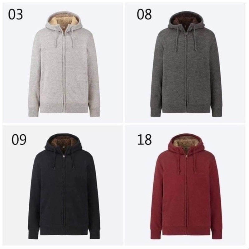 Áo nỉ lót lông uniqlo auth