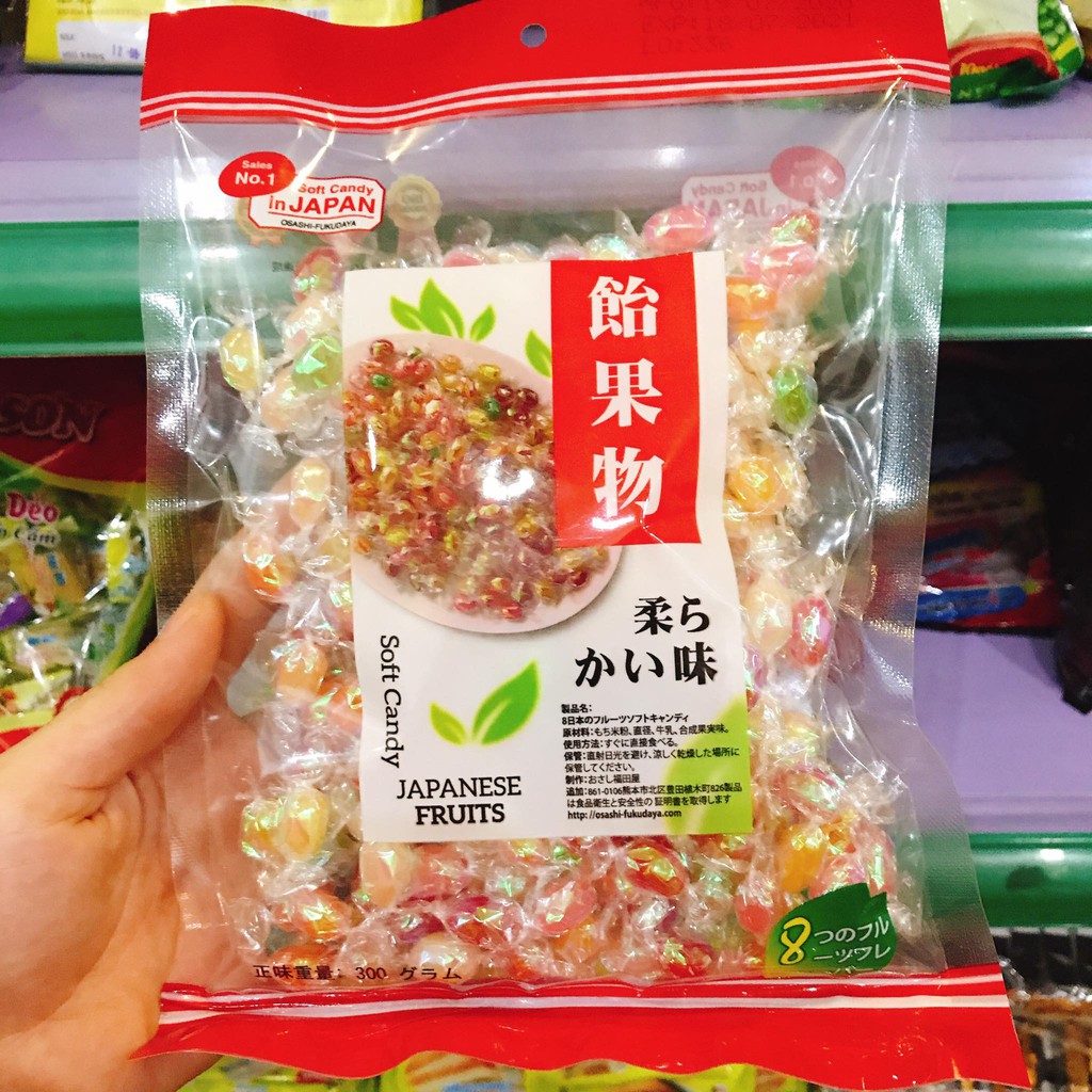 Kẹo mềm trái cây 8 vị Nhật Bản 200G- 300G (date mới)