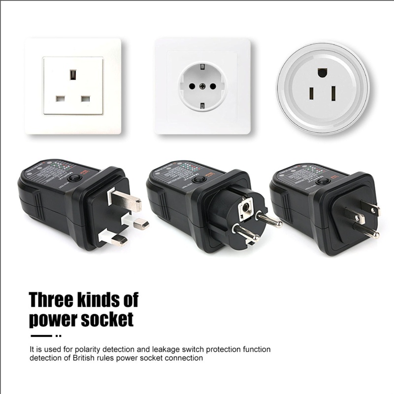 Thiết Bị Kiểm Tra Rò Rỉ Phích Cắm EU / Anh / US Phù Hợp Cho Gia Đình