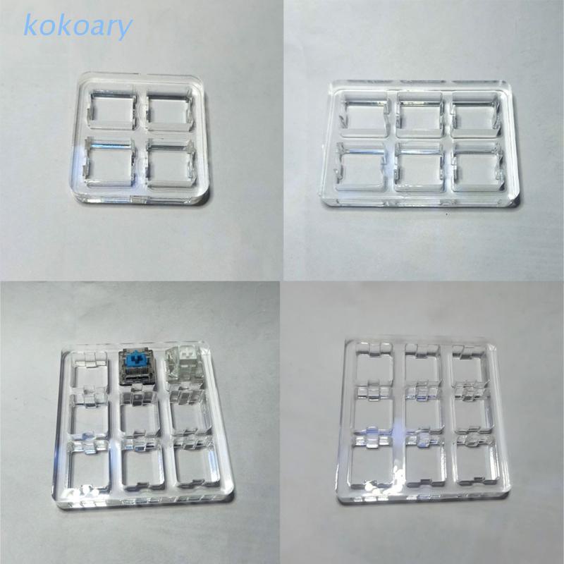 Đế trưng bày bảng mạch công tắc Cherry MX bằng acrylic trong suốt