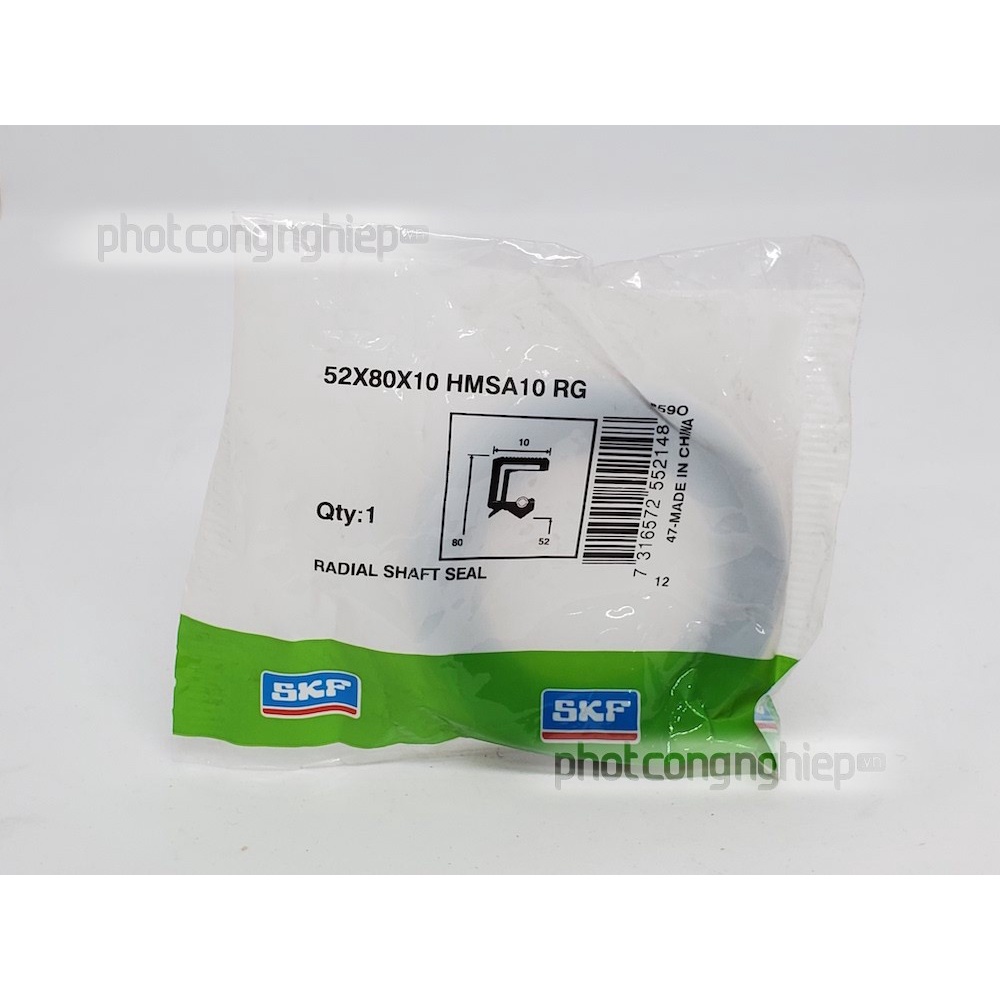 Phớt 52x80x10 HMSA10 RG SKF chính hãng - Phớt chặn dầu SKF