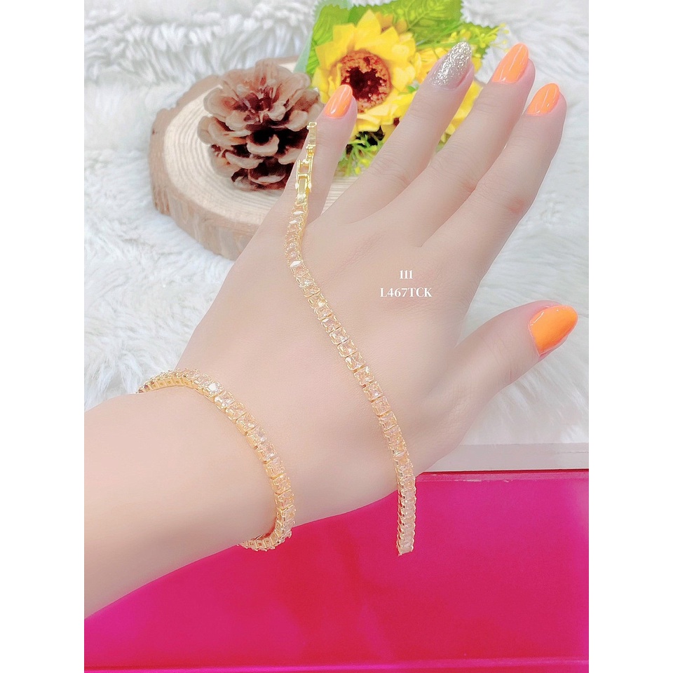 Lắc Tay Nữ Mạ Vàng 24K Mẫu Da Cá 111x0,33.270822 - Đi Chơi, Dự Tiệc - Bao Đổi Tra Trong Vòng 07 Ngày