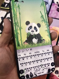 Ốp lưng bé gấu trúc cute in nổi