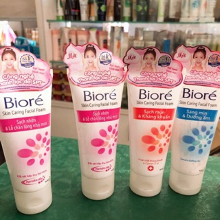 Sữa rửa mặt biore sạch nhờn mụn 100g