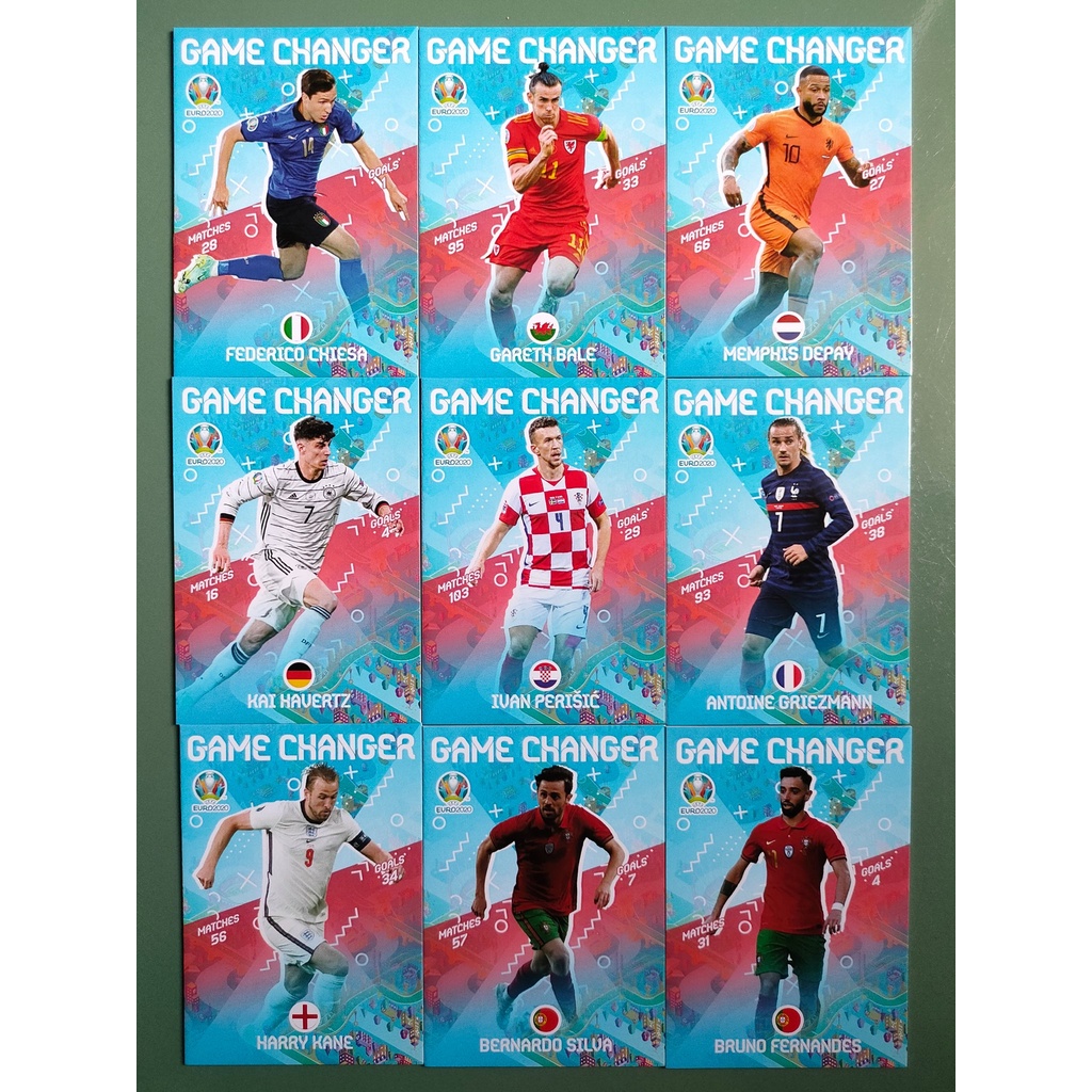 Thẻ SKY EURO GAME CHANGER | Chiesa Harry Kane Bruno Bernardo Silva Griezmann Kai Havertz Depay Perisic Gareth Bale