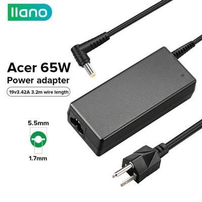 Thiết bị chuyển đổi nguồn sạc LLANO 65W 19V 3.42A dành cho máy tính xách tay Acer E1-471G/ V5-431P/ V5-473/ PA-1650-86