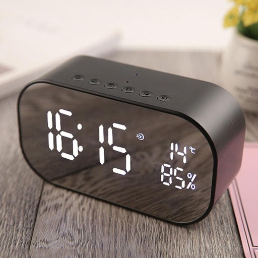 Loa bluetooth thông minh kiêm đồng hồ - đài FM - đồng hồ để bàn