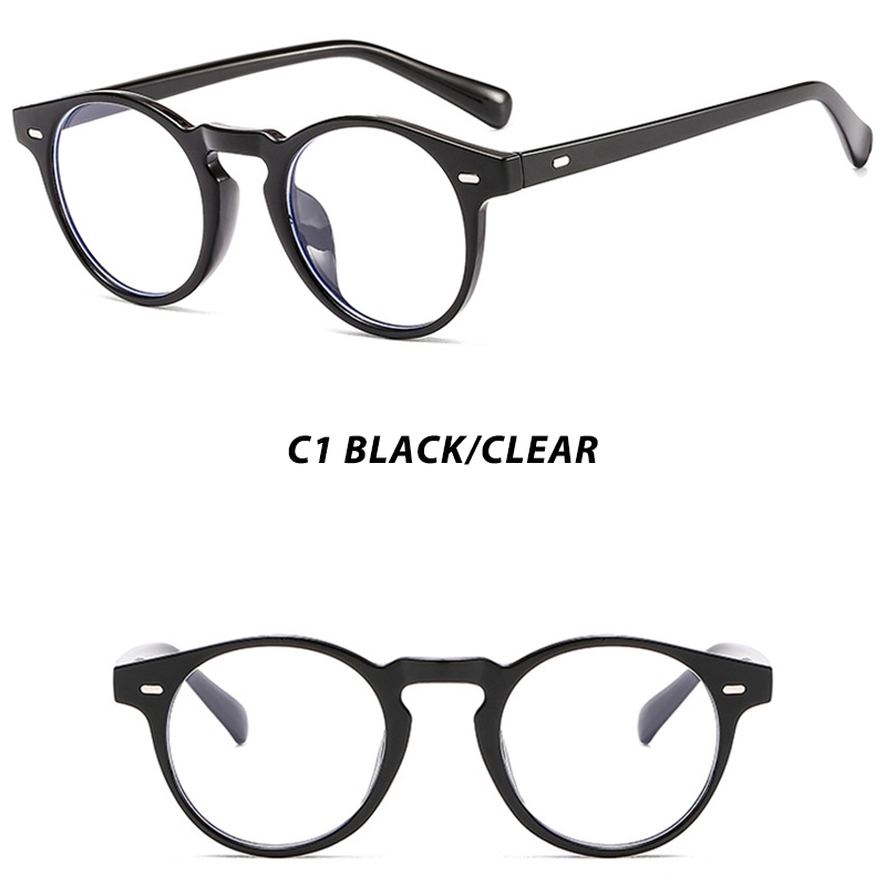 Kính mát gọng tròn chống bức xạ thời trang retro cho nam nữ