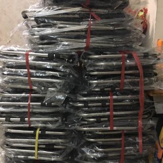 Ghế xếp inox lưng thấp