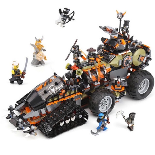 ‼️ Lắp Ráp Bela 10939 Pháo đài di động Dieselnault Ninjago‼️ 1.230pcs - ảnh thật cuối