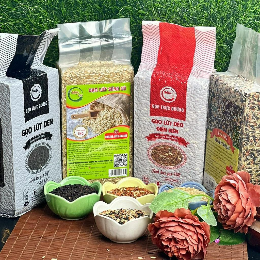 Gạo Lứt Hữu Cơ Ăn Kiêng Giảm Cân cho người tiểu đường, gym, yoga, thực dưỡng Healthy Eatclean Thực Dưỡng 1KG
