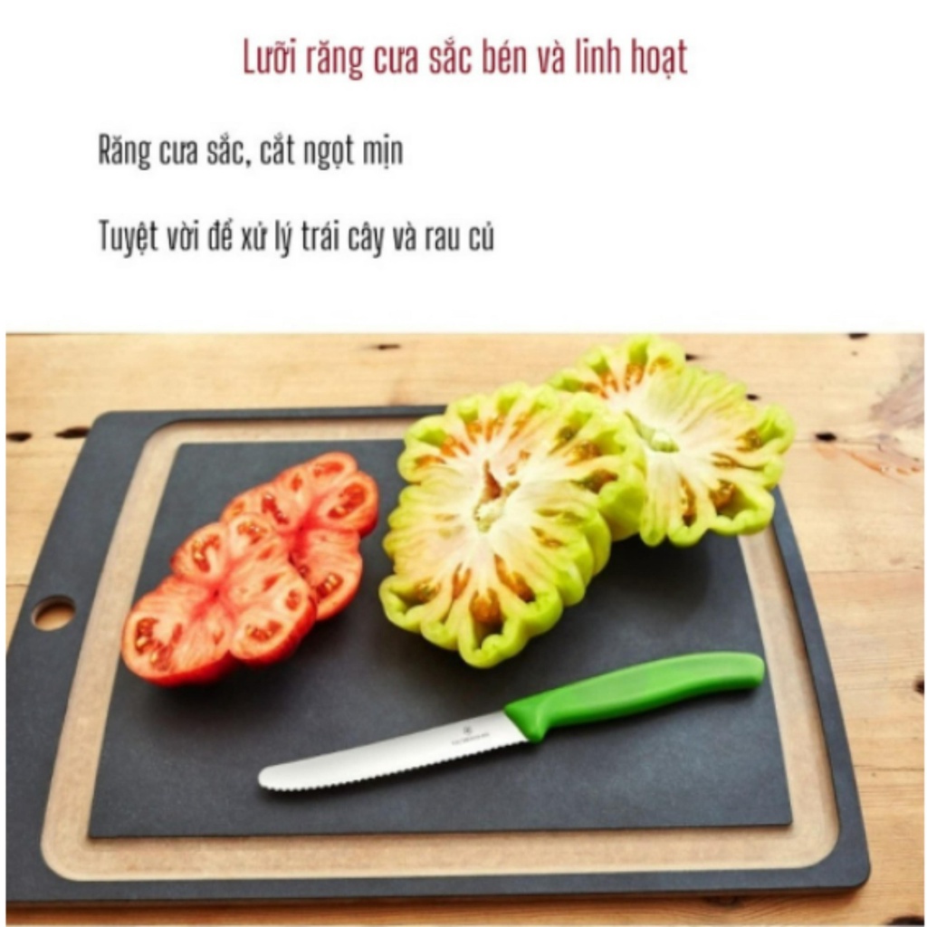 Dao gọt hoa quả Victorinox Swiss lưỡi răng cưa 11cm