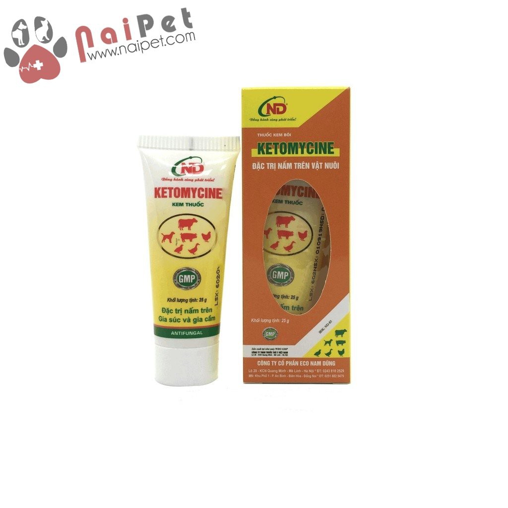 Kem Bôi Nấm Cho Gia Súc Và Gia Cầm Ketomycine ND 25g