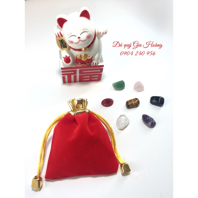 Túi đá phong thuỷ may mắn