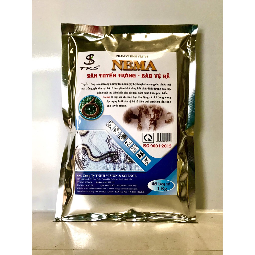 TKS NEMA: NẤM SĂN TUYẾN TRÙNG RỄ - Bảo Vệ Rễ Gói 1kg
